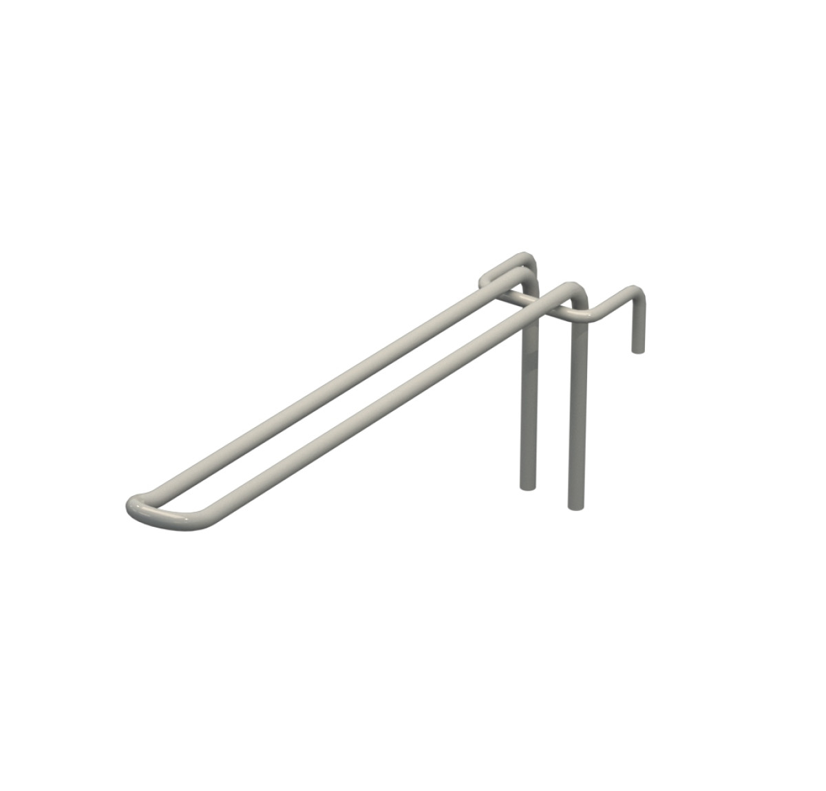 Крючок двойной L-200 мм D-5 мм для сетки Ral 7035