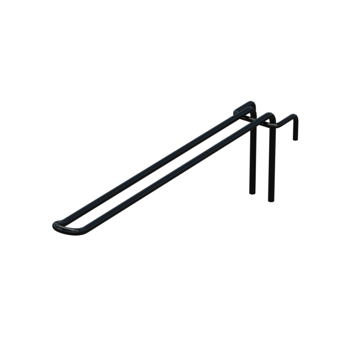 Крючок двойной L-250 мм D-5 мм для сетки Ral 9005