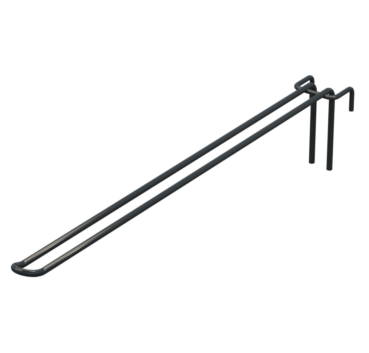 Крючок двойной L-400 мм D-5 мм для сетки Ral 7016