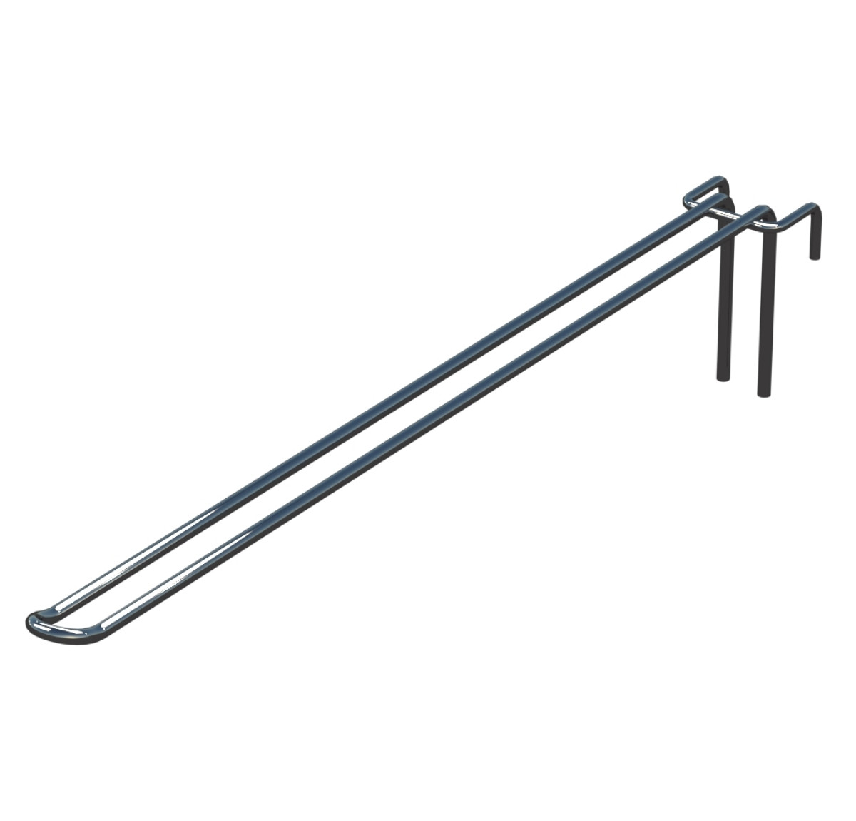 Крючок двойной L-400 мм D-5 мм для сетки Хром