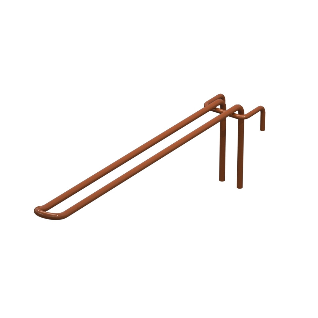 Крючок двойной L-250 мм D-5 мм для сетки Ral 8023