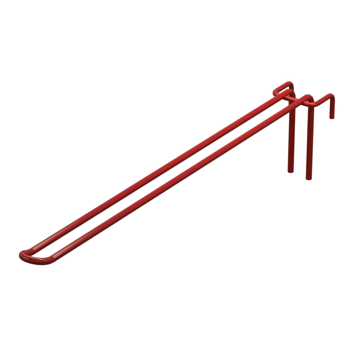 Крючок двойной L-350 мм D-5 мм для сетки Ral 3020