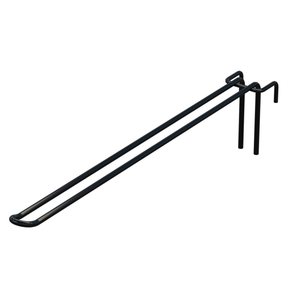 Крючок двойной L-350 мм D-5 мм для сетки Ral 9005