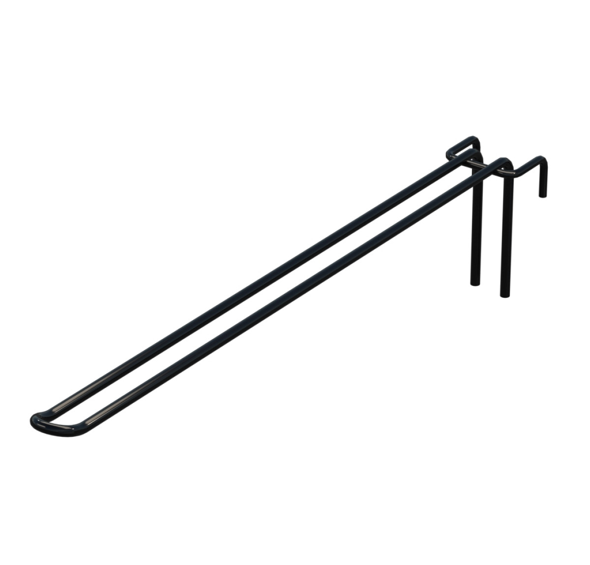 Крючок двойной L-350 мм D-5 мм для сетки Ral 9005