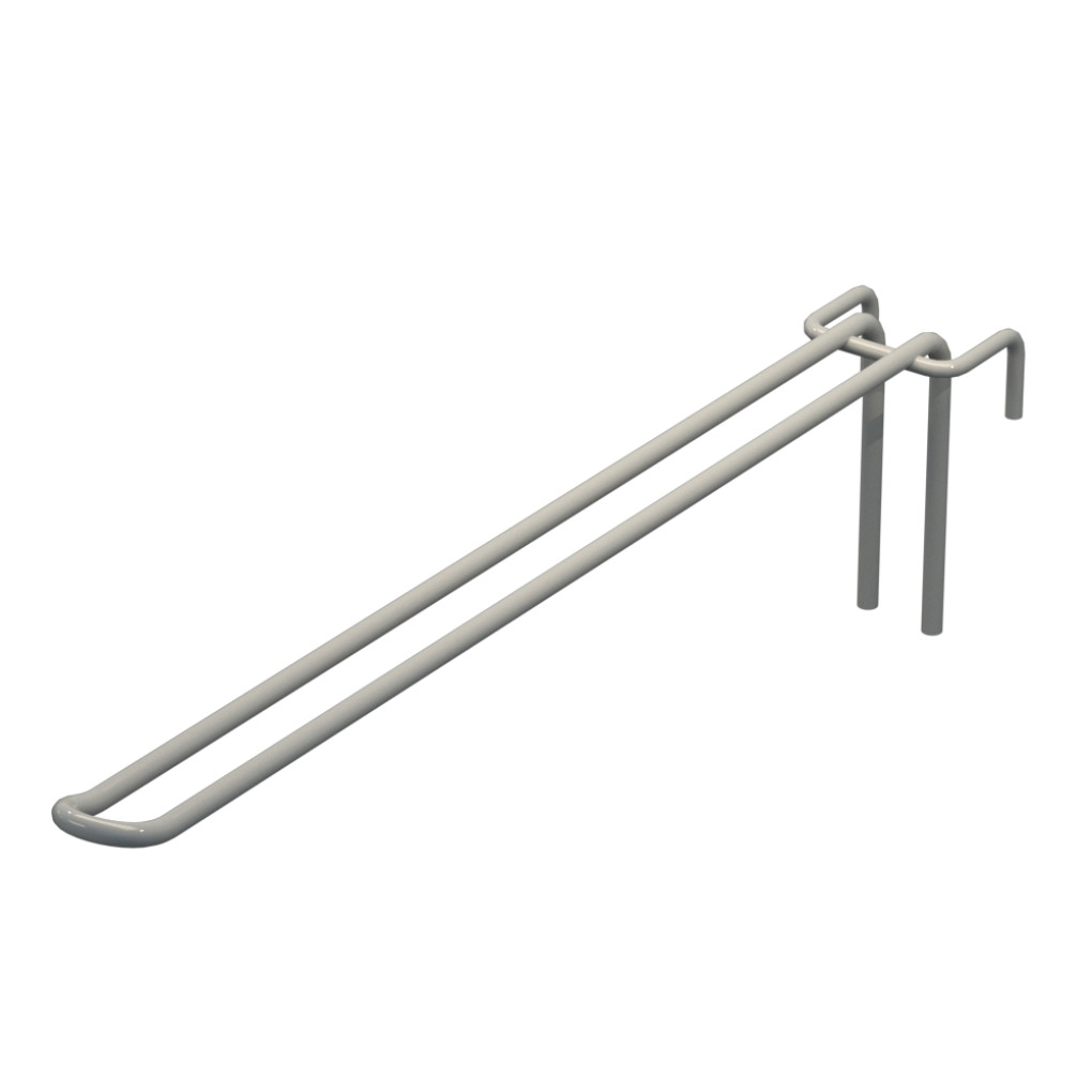 Крючок двойной L-300 мм D-5 мм для сетки Ral 7035