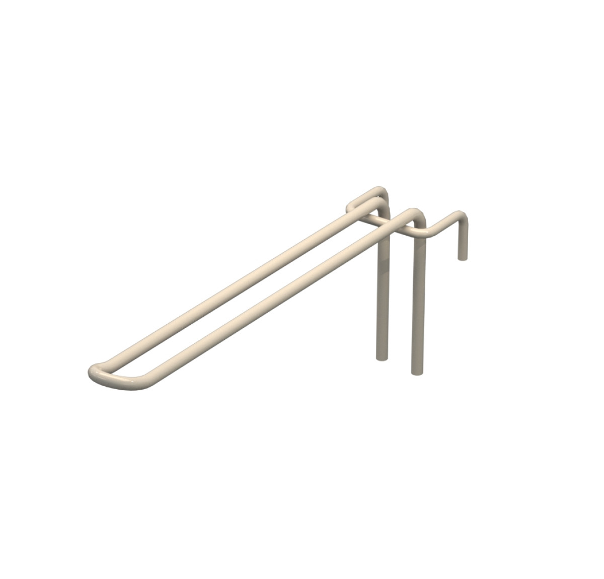 Крючок двойной L-200 мм D-5 мм для сетки Ral 9001