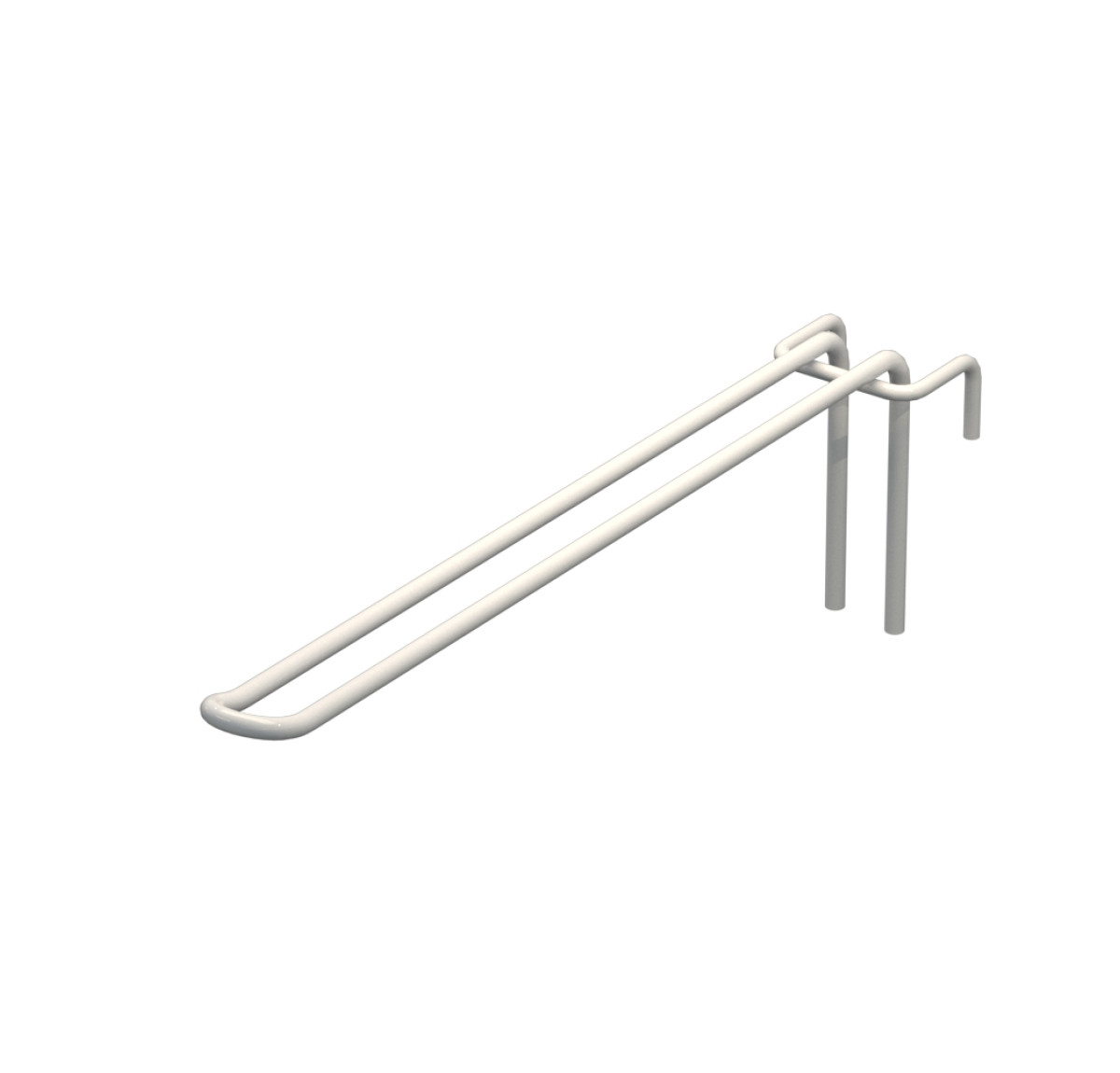 Крючок двойной L-250 мм D-5 мм для сетки Ral 9003