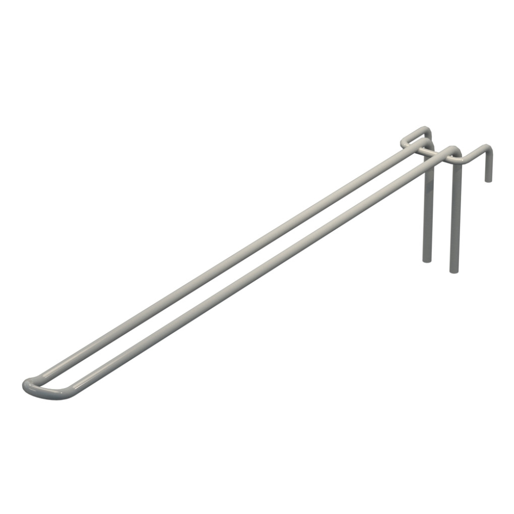Крючок двойной L-350 мм D-5 мм для сетки Ral 7035