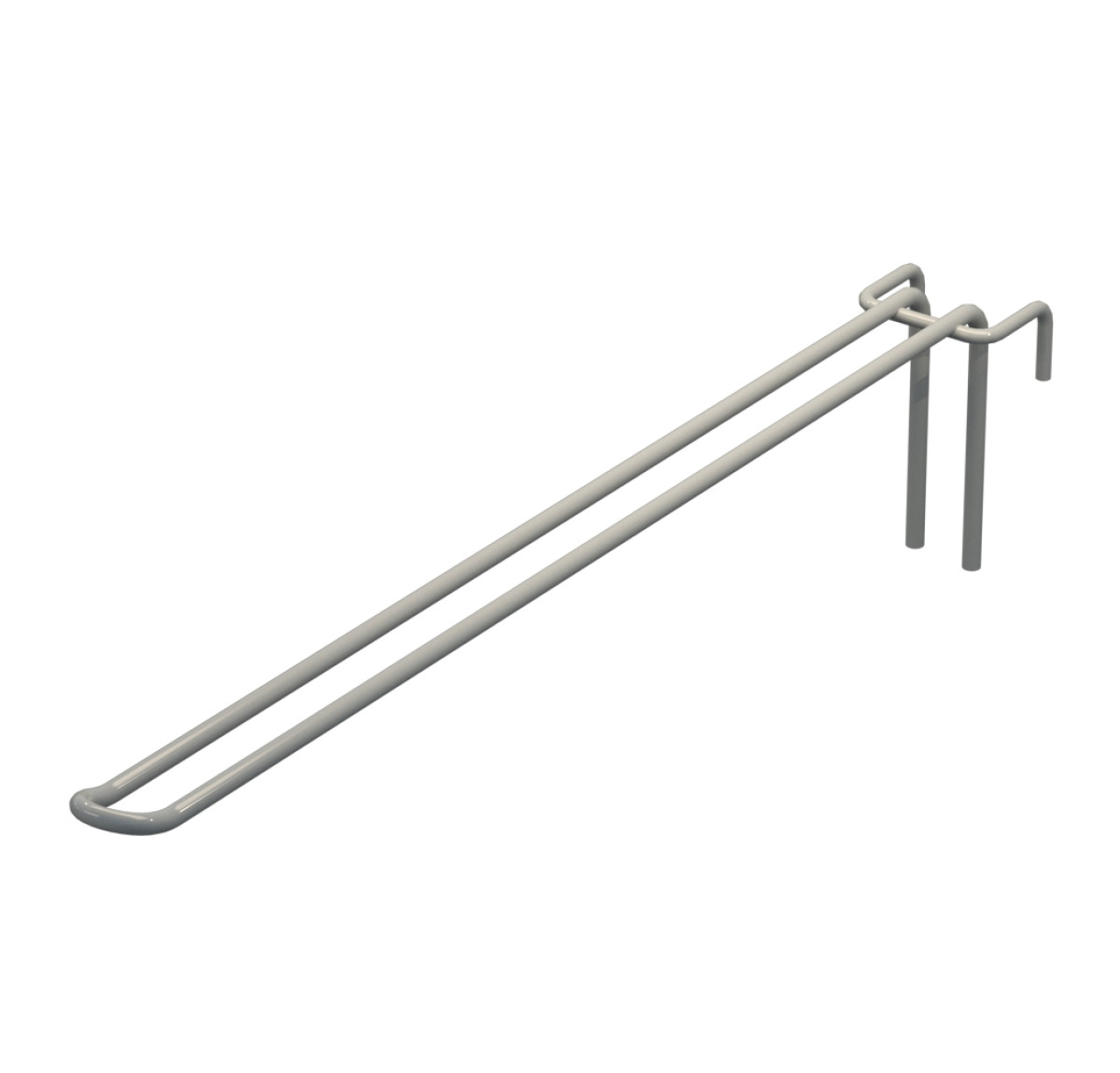 Крючок двойной L-350 мм D-5 мм для сетки Ral 7035