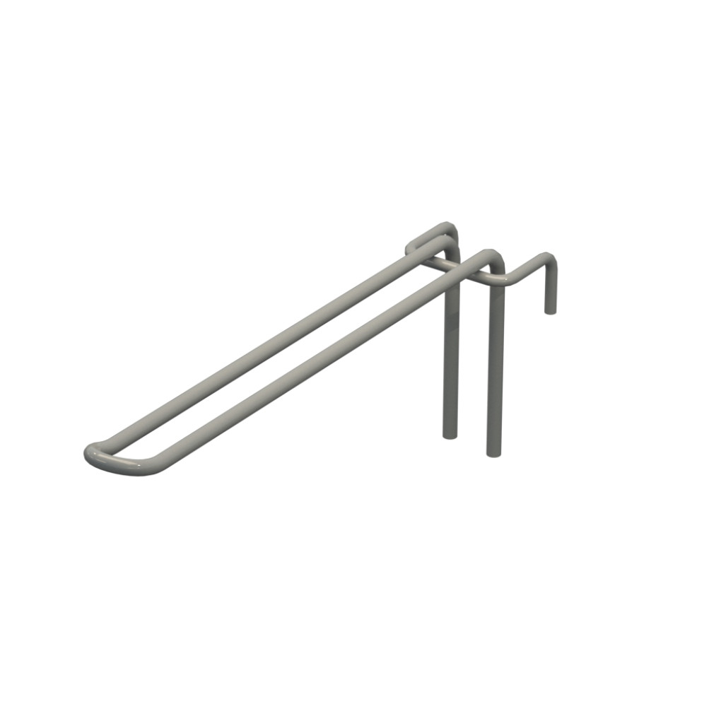 Крючок двойной L-200 мм D-5 мм для сетки Ral 9006