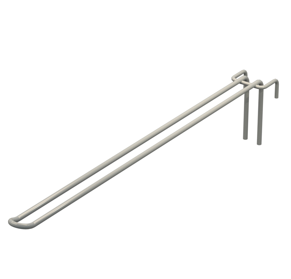 Крючок двойной L-400 мм D-5 мм для сетки Ral 7035