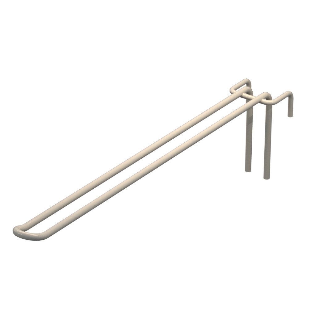 Крючок двойной L-300 мм D-5 мм для сетки Ral 9001