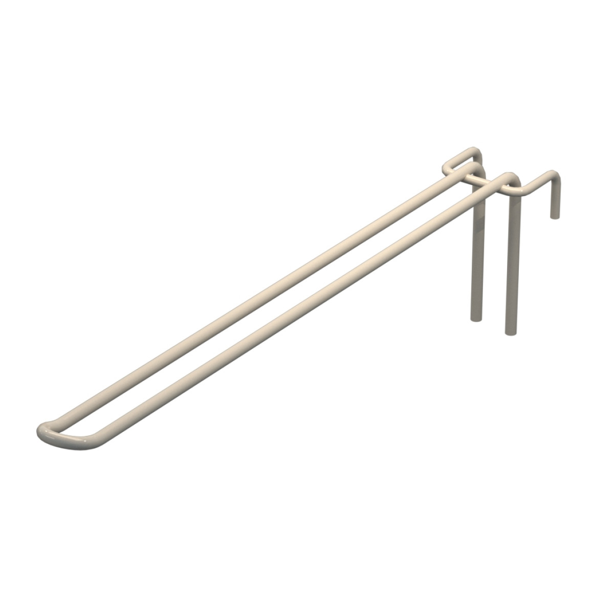 Крючок двойной L-300 мм D-5 мм для сетки Ral 9001