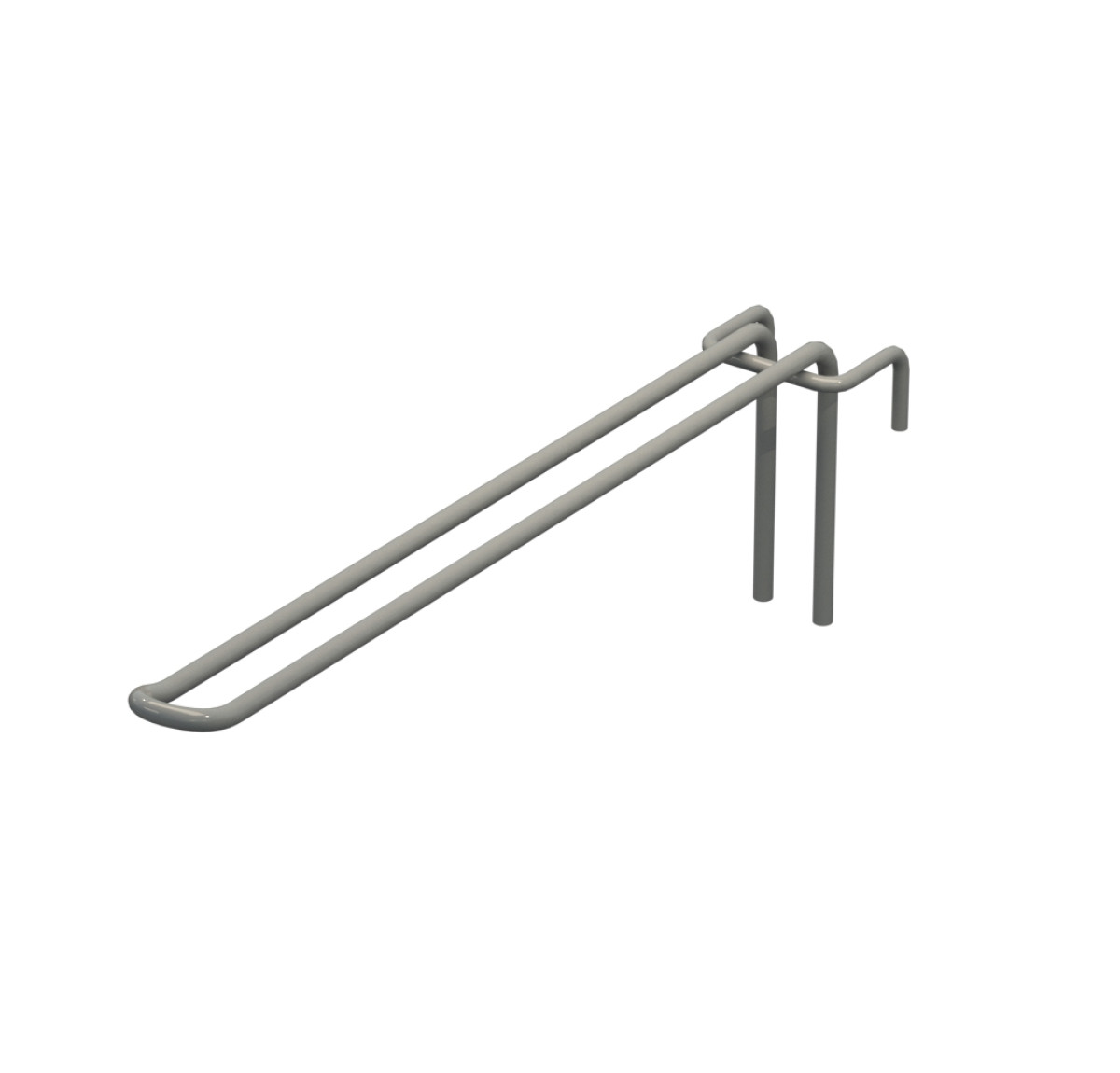 Крючок двойной L-250 мм D-5 мм для сетки Ral 9006