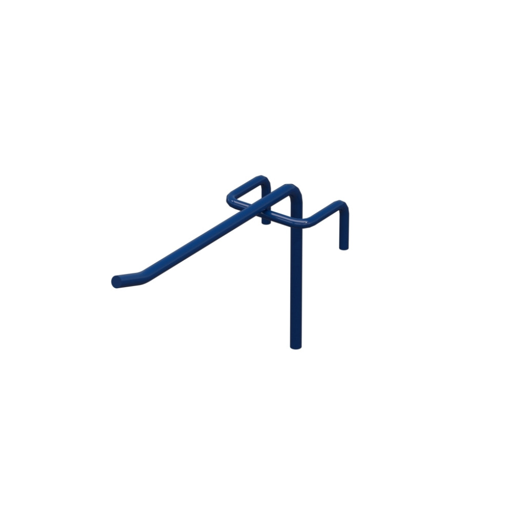 Гачок одинарний L-100 мм D-5 мм для сітки RAL 5002 Синій