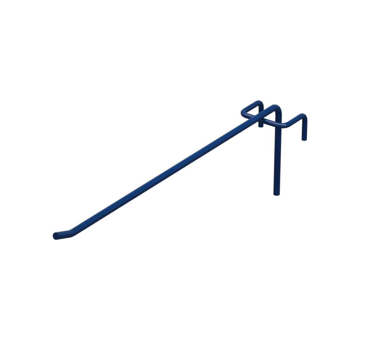 Гачок одинарний L-250 мм D-5 мм для сітки RAL 5002 Синій