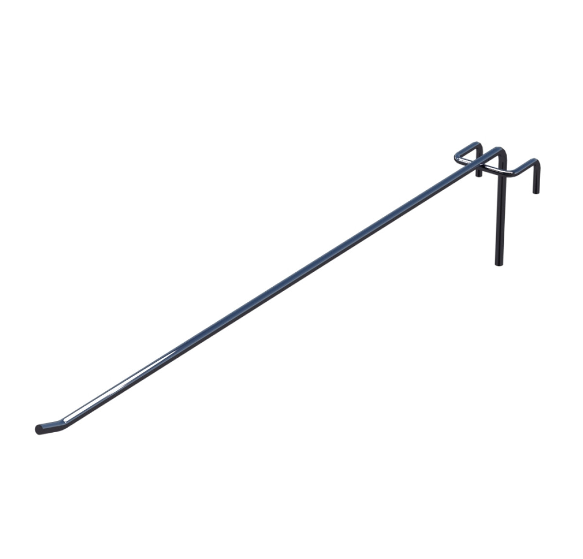 Гачок одинарний L-400 мм D-5 мм для сітки Хром