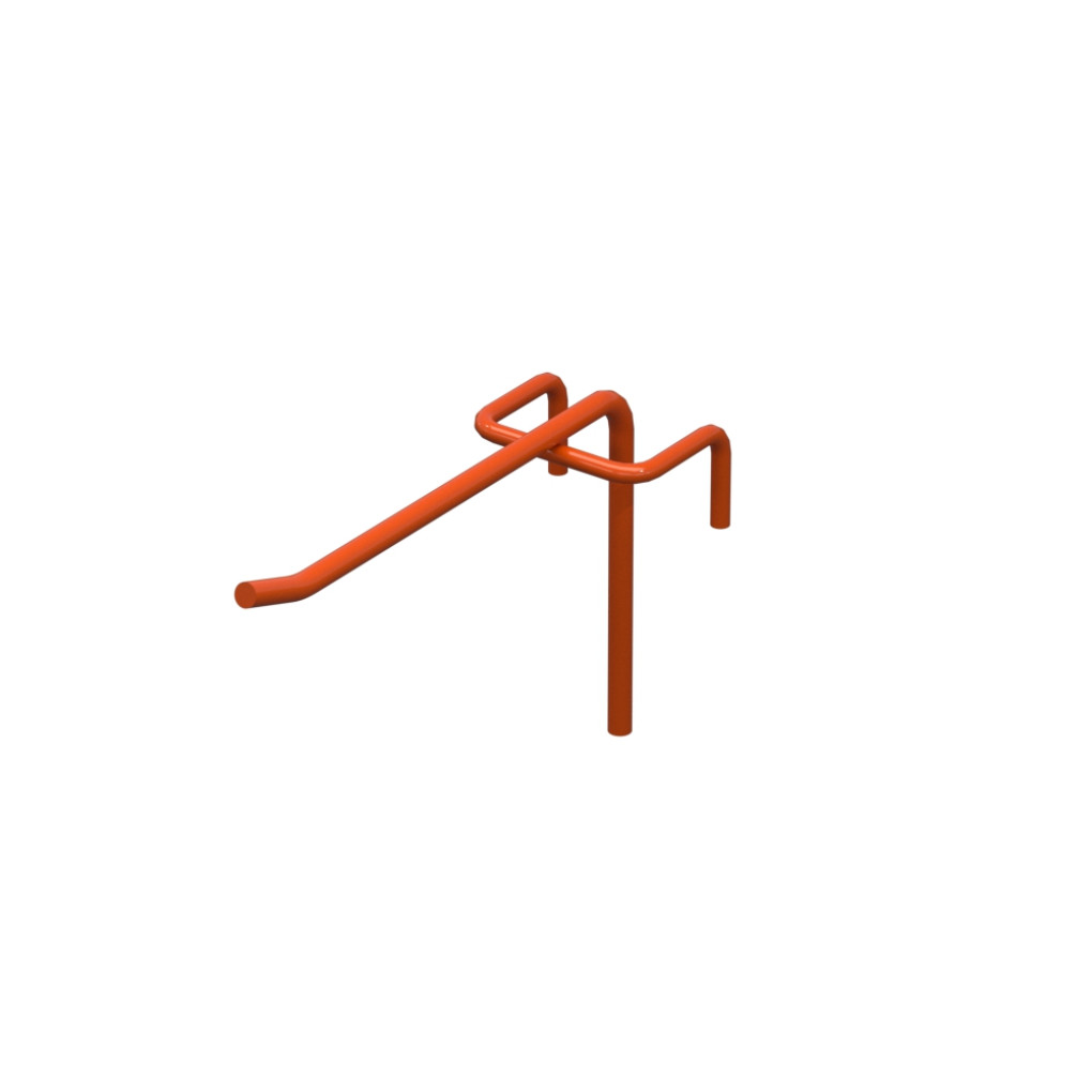 Гачок одинарний L-100 мм D-5 мм для сітки RAL 2004 Помаранчевий