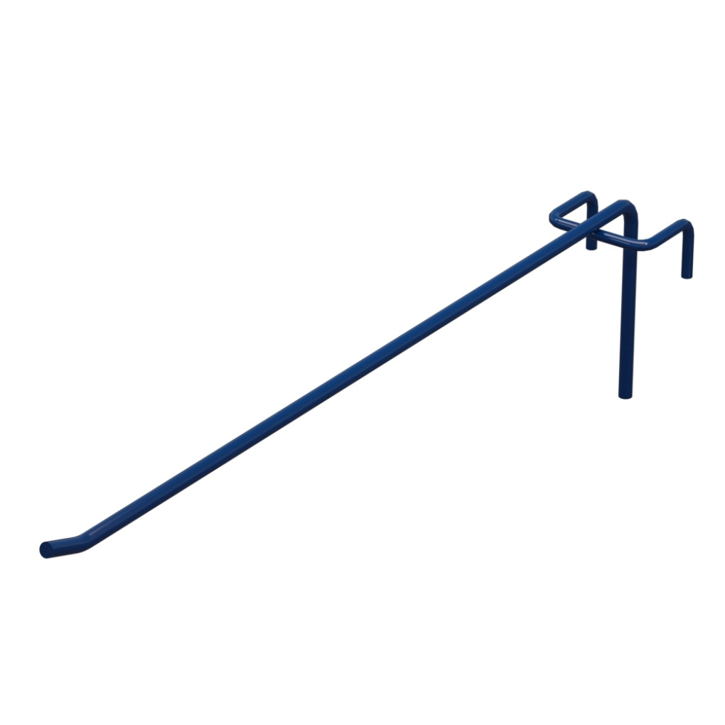 Гачок одинарний L-300 мм D-5 мм для сітки RAL 5002 Синій