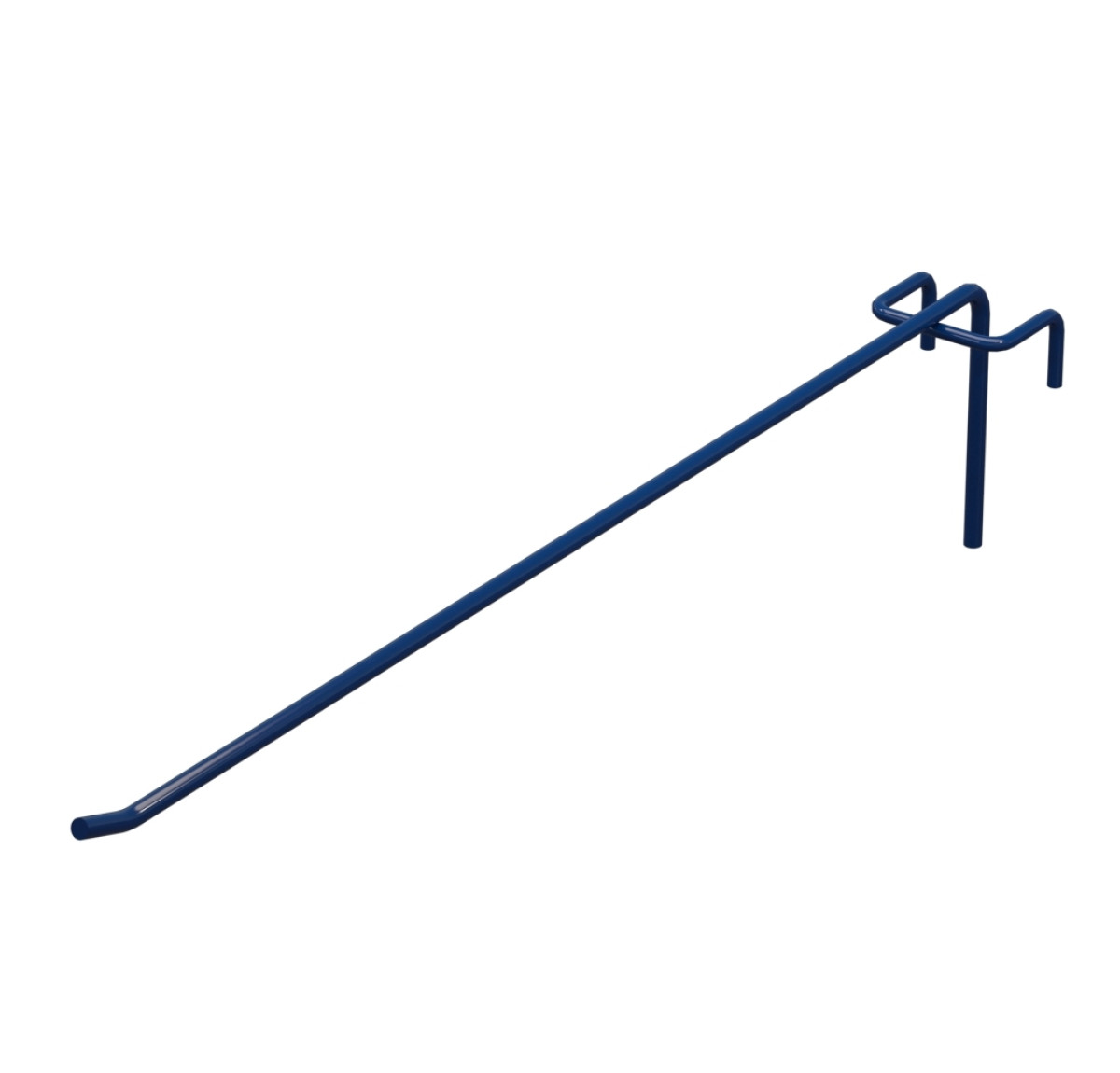 Гачок одинарний L-350 мм D-5 мм для сітки RAL 5002 Синій