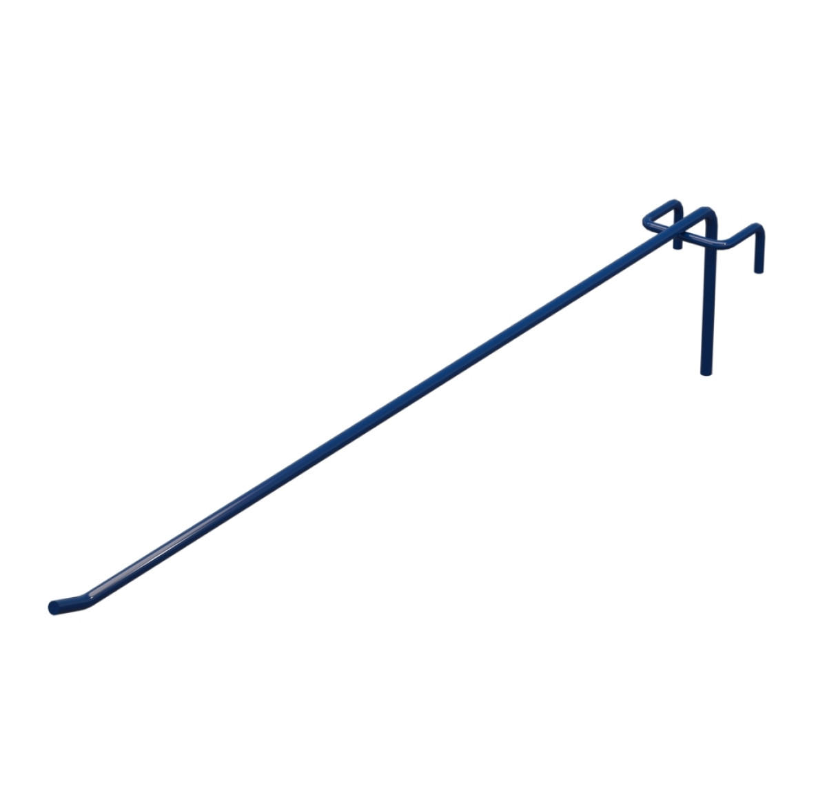 Гачок одинарний L-400 мм D-5 мм для сітки RAL 5002 Синій