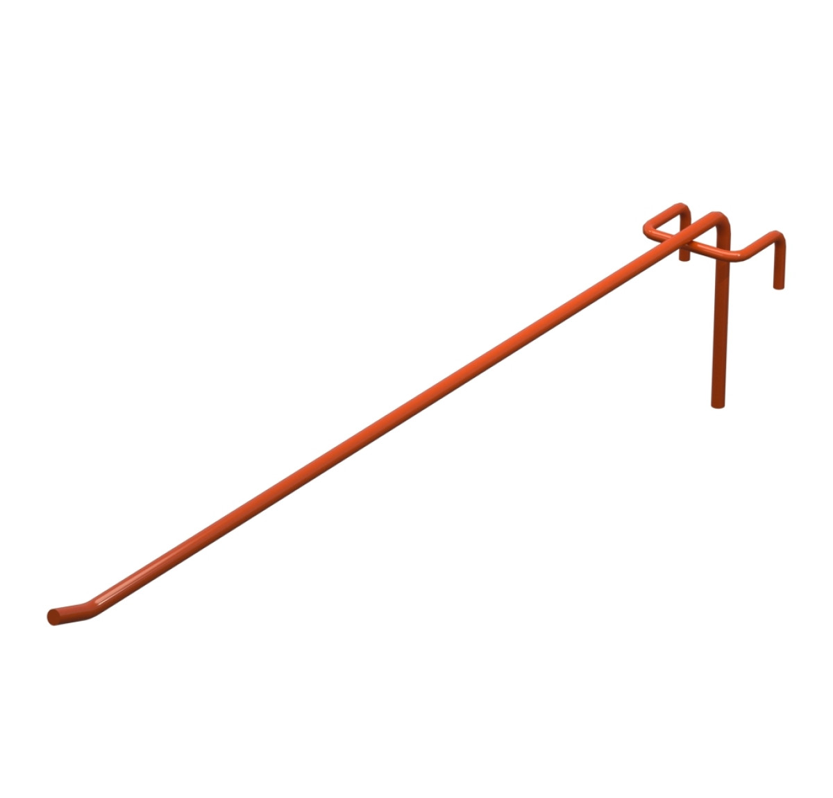 Гачок одинарний L-350 мм D-5 мм для сітки RAL 2004 Помаранчевий