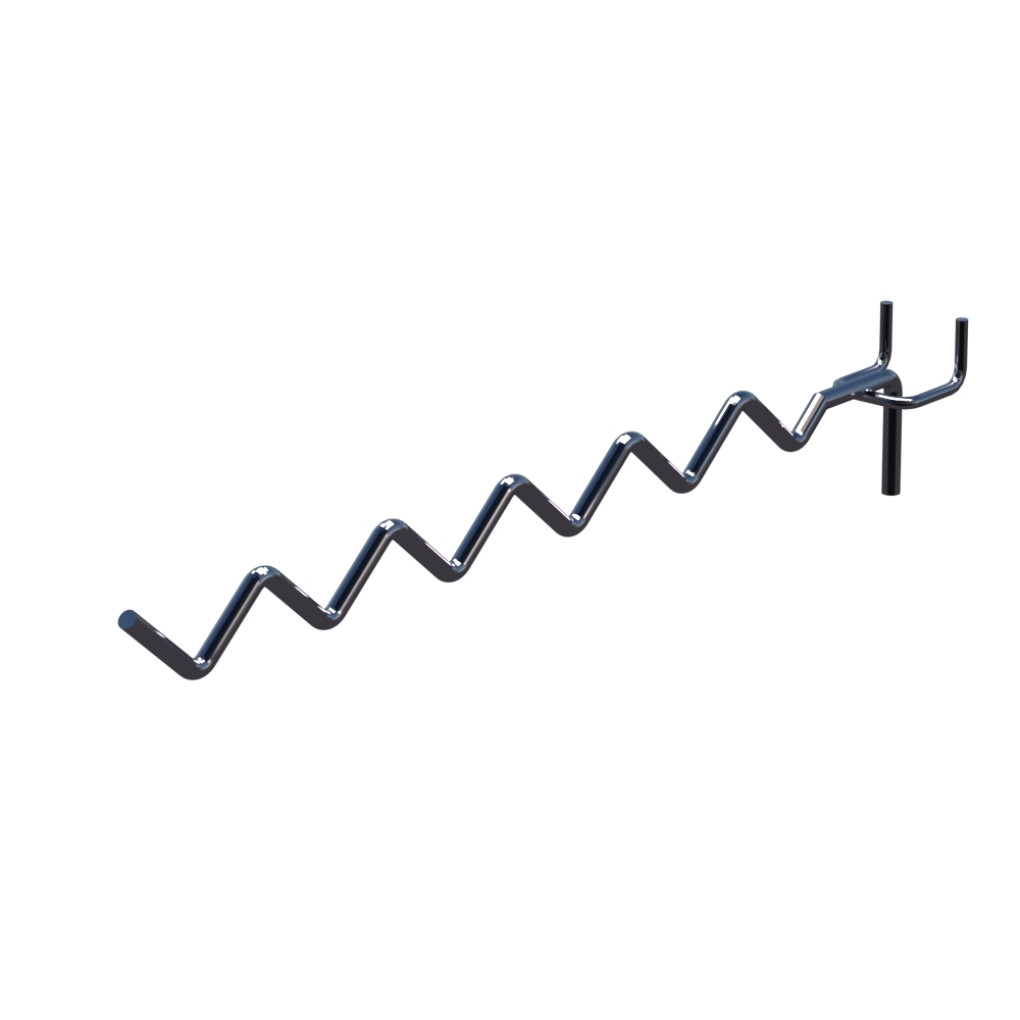 Крючок змейка прямой Хром для перфорации