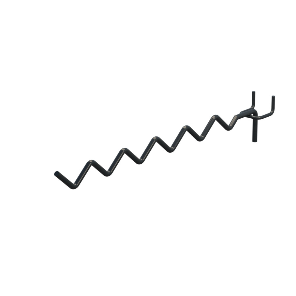 Крючок змейка прямой Графитовый для перфорации