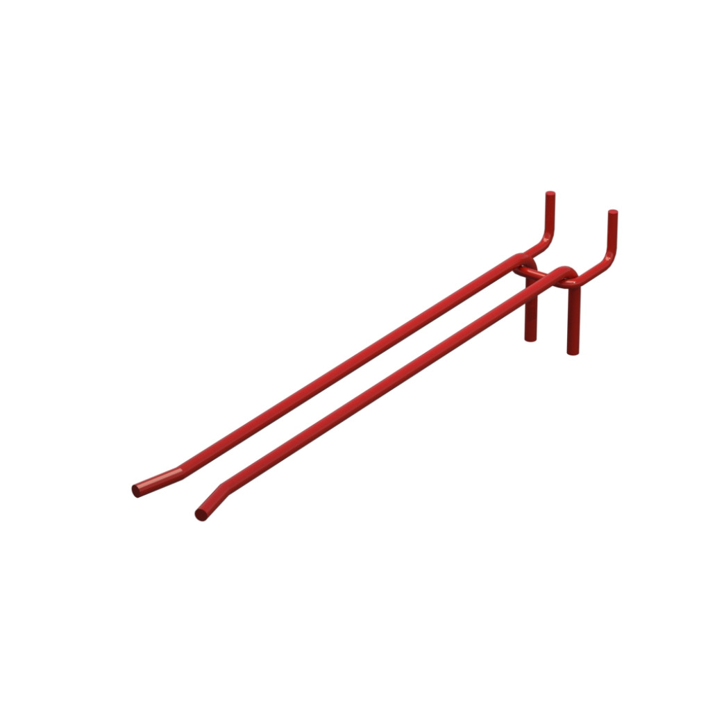Крючок для гаечных ключей на перфорацию d-5, Шаг 45 Красный RAL3020