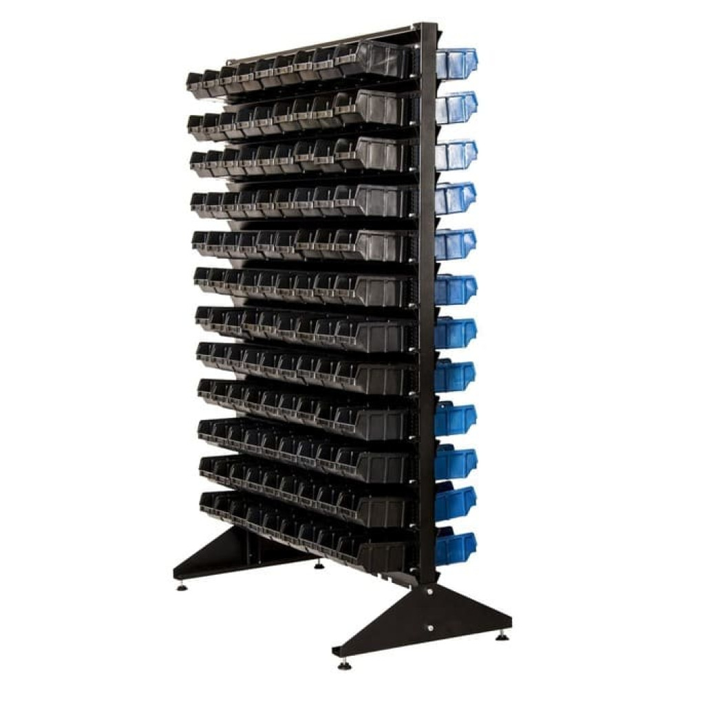 Двусторонний стеллаж для метизов - 216 ящиков