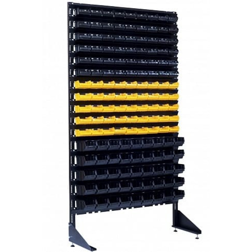 Стелаж для запчастин та фурнітури на 144 лотки