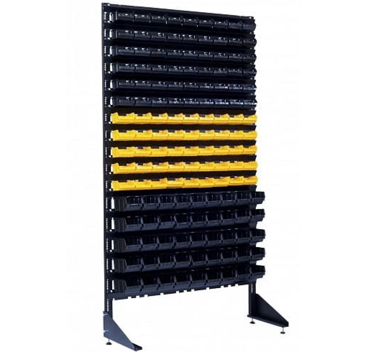 Стелаж для запчастин та фурнітури на 144 лотки