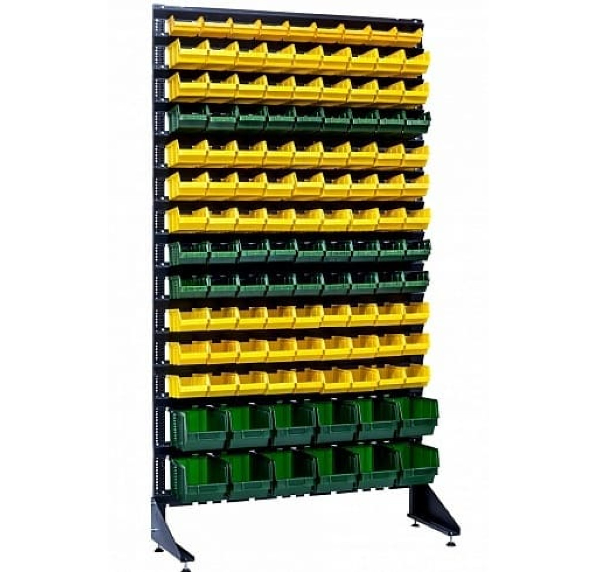 Стелаж з лотками для фітингів та дрібниць - 120 шт