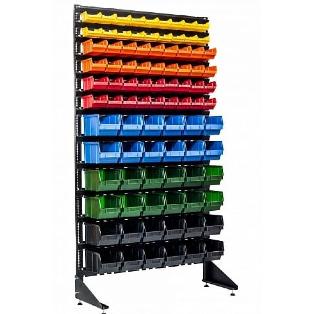 Стелаж з лотками для демонстрації металовиробів - 90 шт