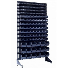 Стелаж на 117 пластикових ящиків для металовиробів