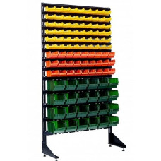 Складской стеллаж односторонний 1800 - 105 боксов