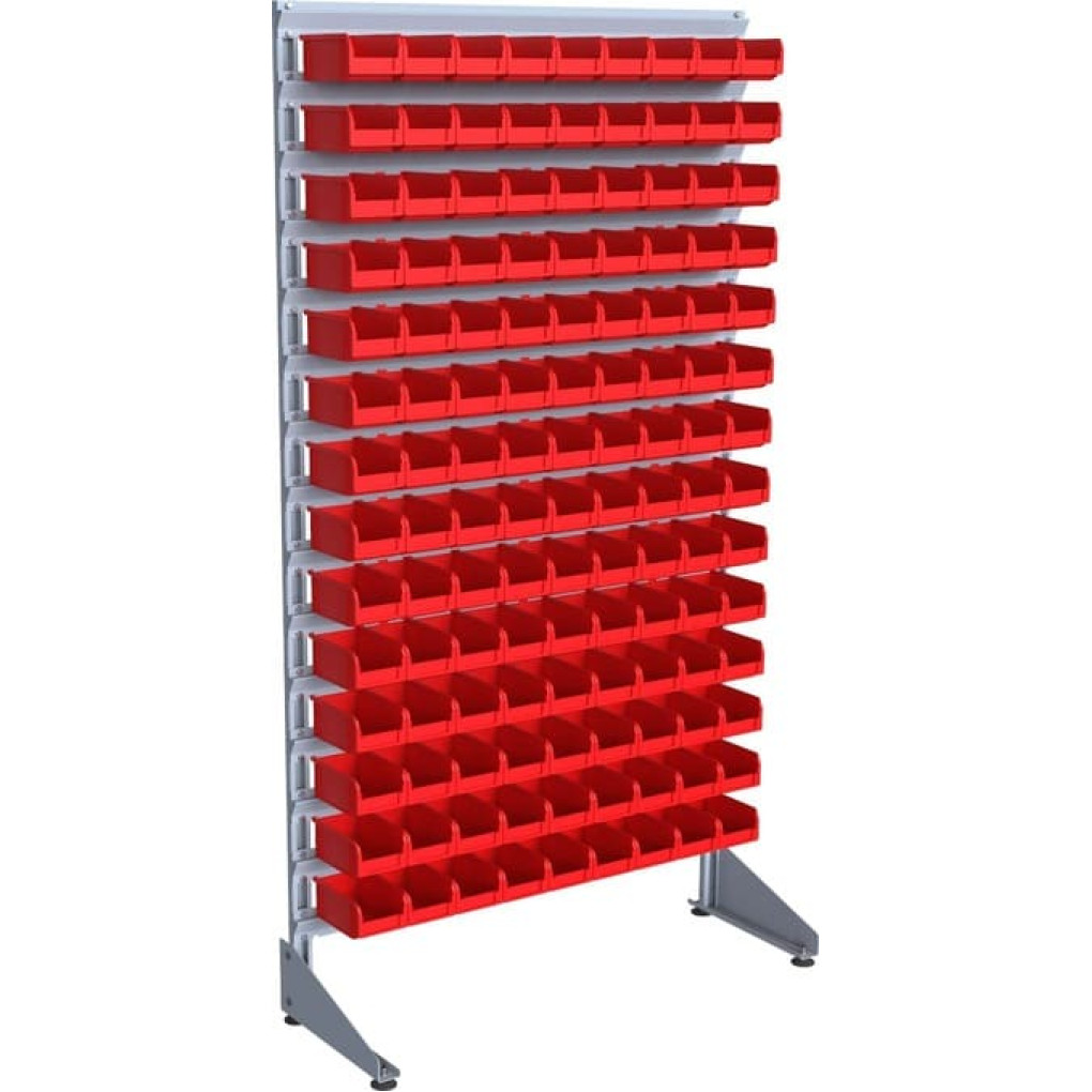 Одностороння стійка з лотками під болти - 126 ящиків