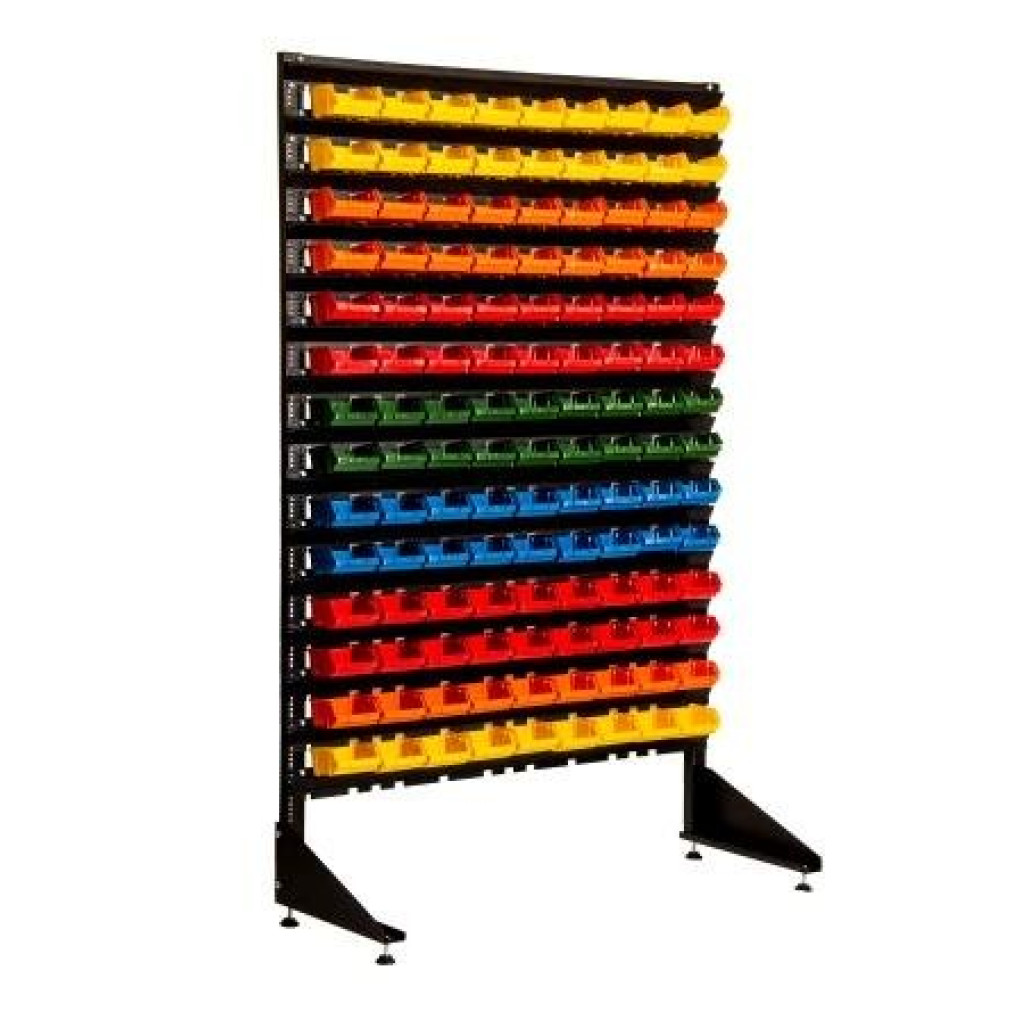 Стеллаж для мелких метизных изделий - 126 лотков