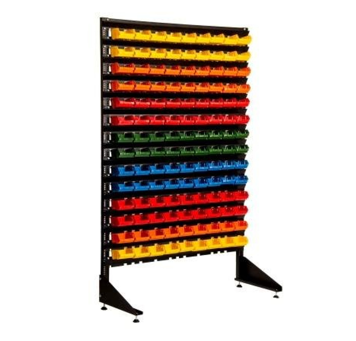 Стелаж для дрібних виробів з металу - 126 лотків