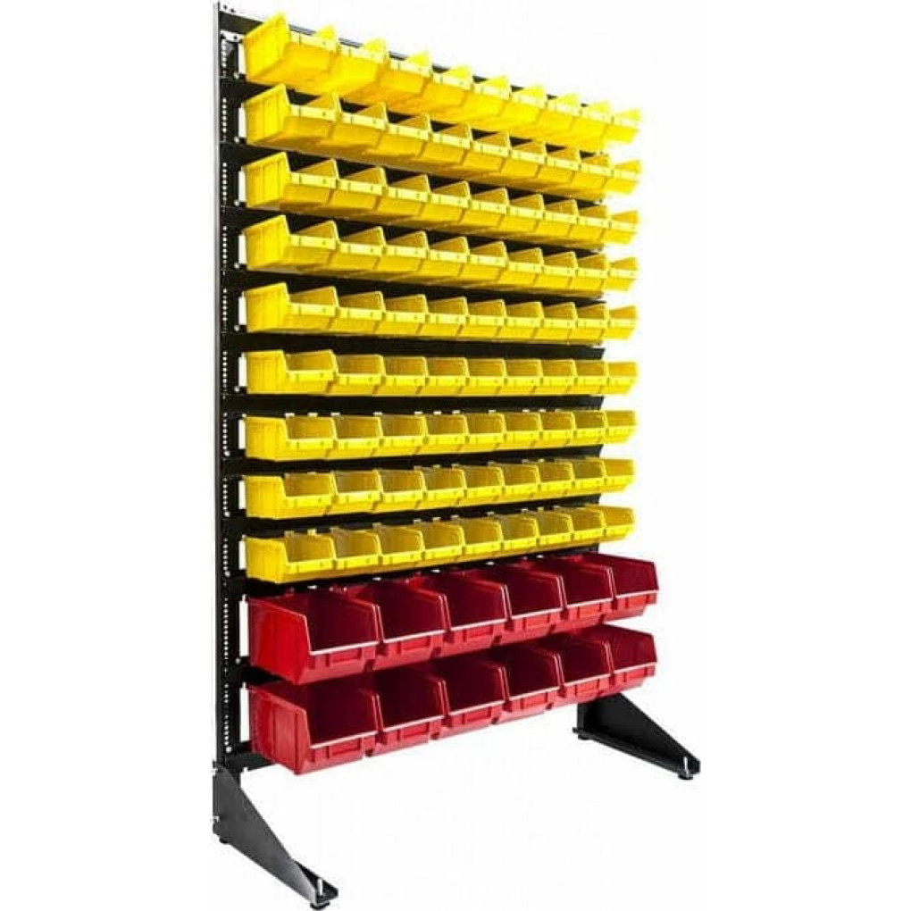 Стеллаж для метизов на 93 ящика для склада и магазина