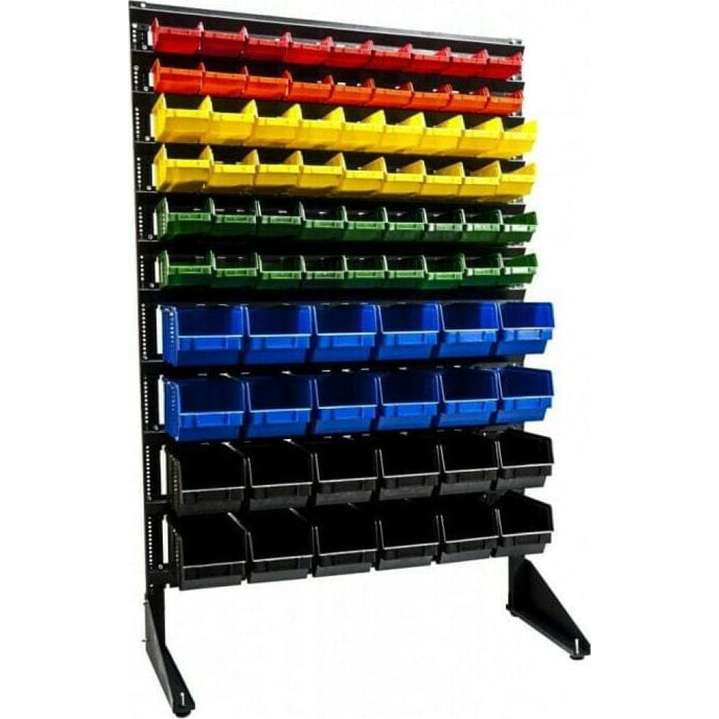 Односторонній метизний стелаж 78 ящиків для магазину кріплення