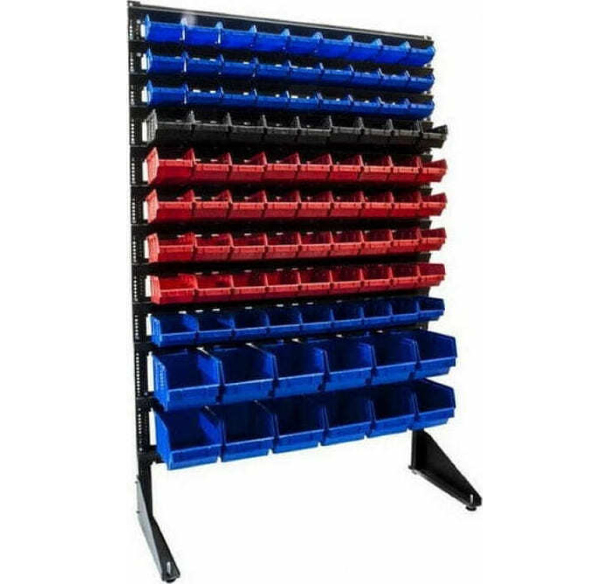 Торговый стенд для метизов на 93 ящика