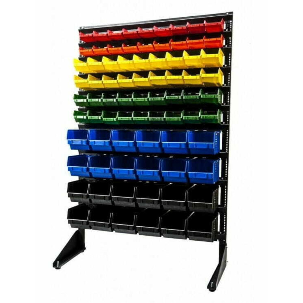 Односторонній метизний стелаж 78 ящиків для магазину кріплення