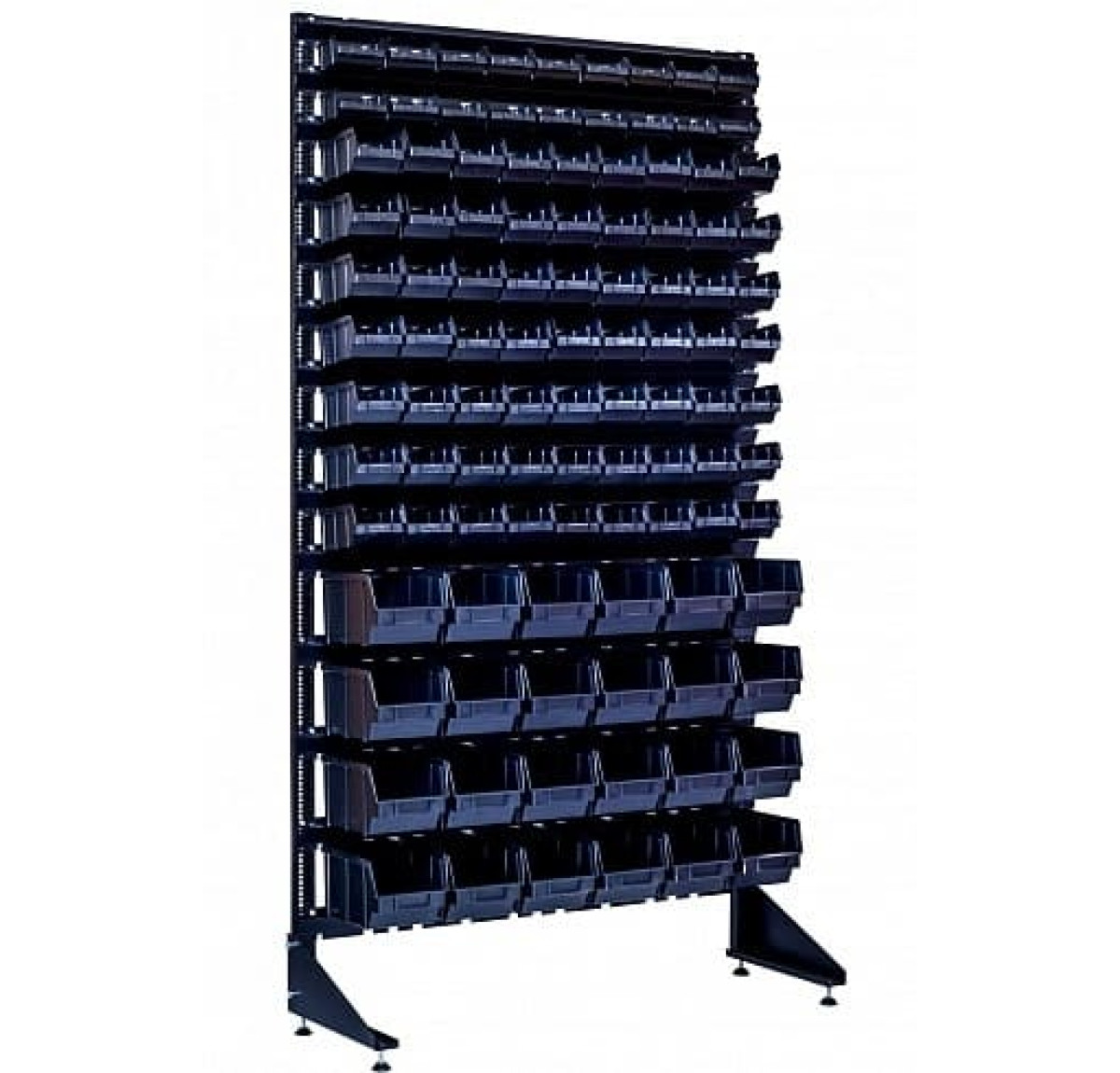 Стойка односторонняя для хранения метизов - 105 лотков