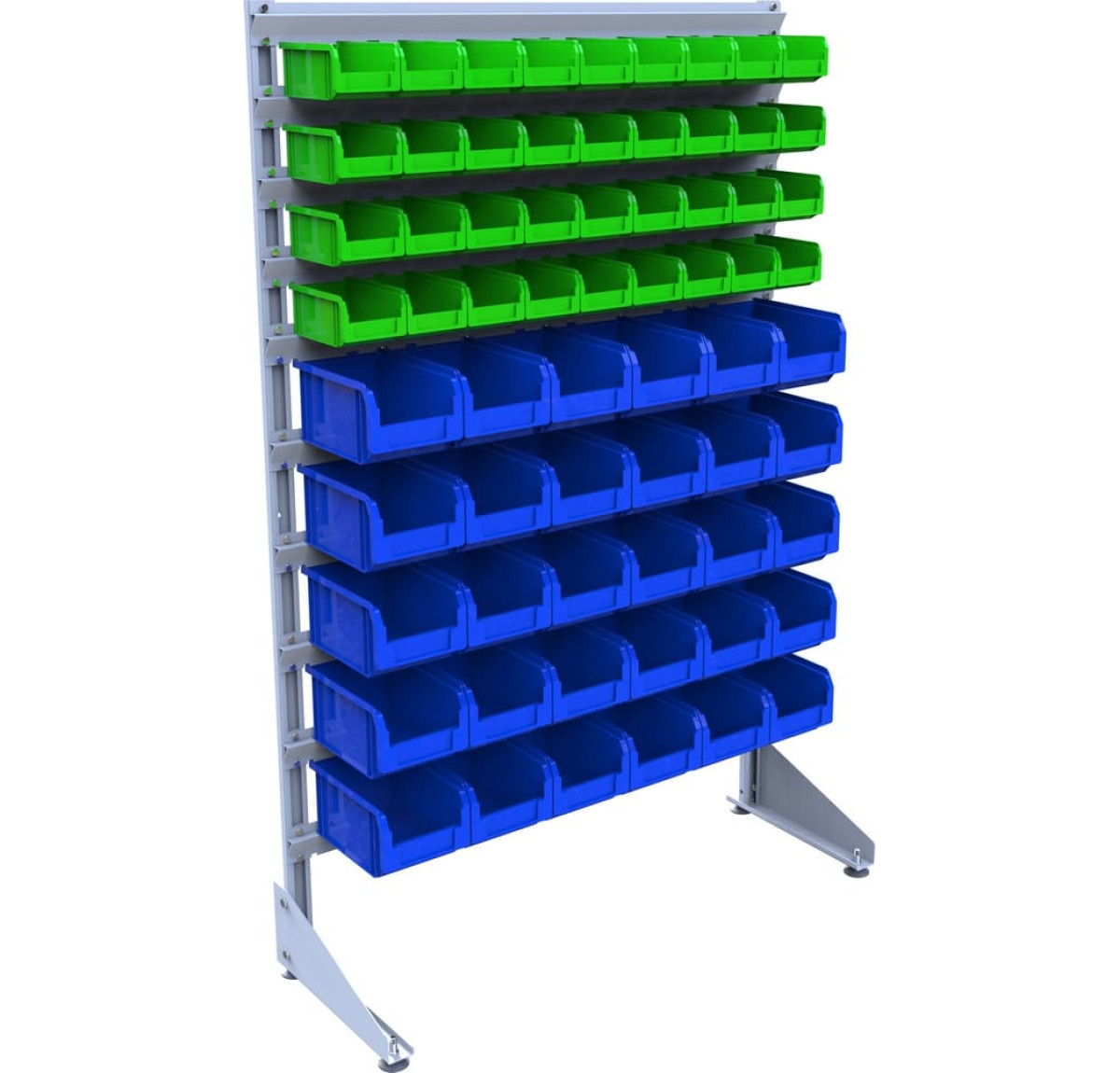 Стенд складський на 66 метизних ящиків