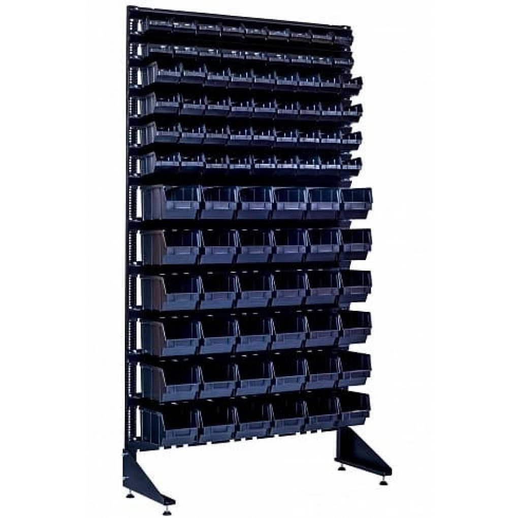 Стойка под пластиковые ящики для метизов - 90шт