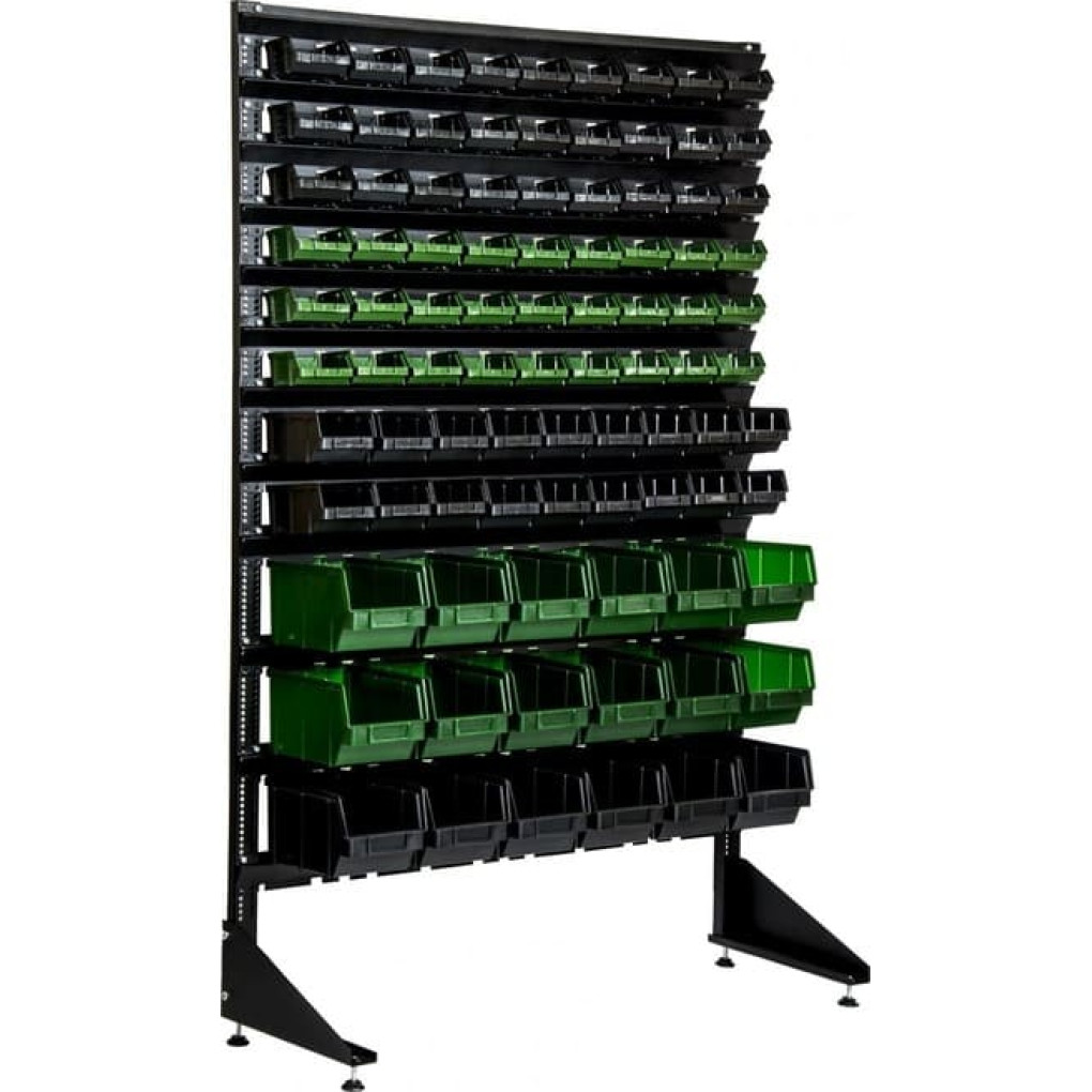 Металевий стелаж на 90 ящиків для СТО або виробництва