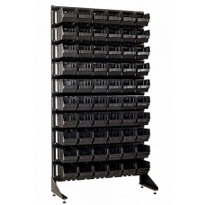 Стелаж для зберігання запчастин та деталей - 60 ящиків пластикових