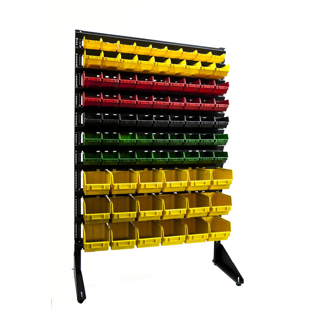 Стійка для металовиробів на 81 пластиковий ящик