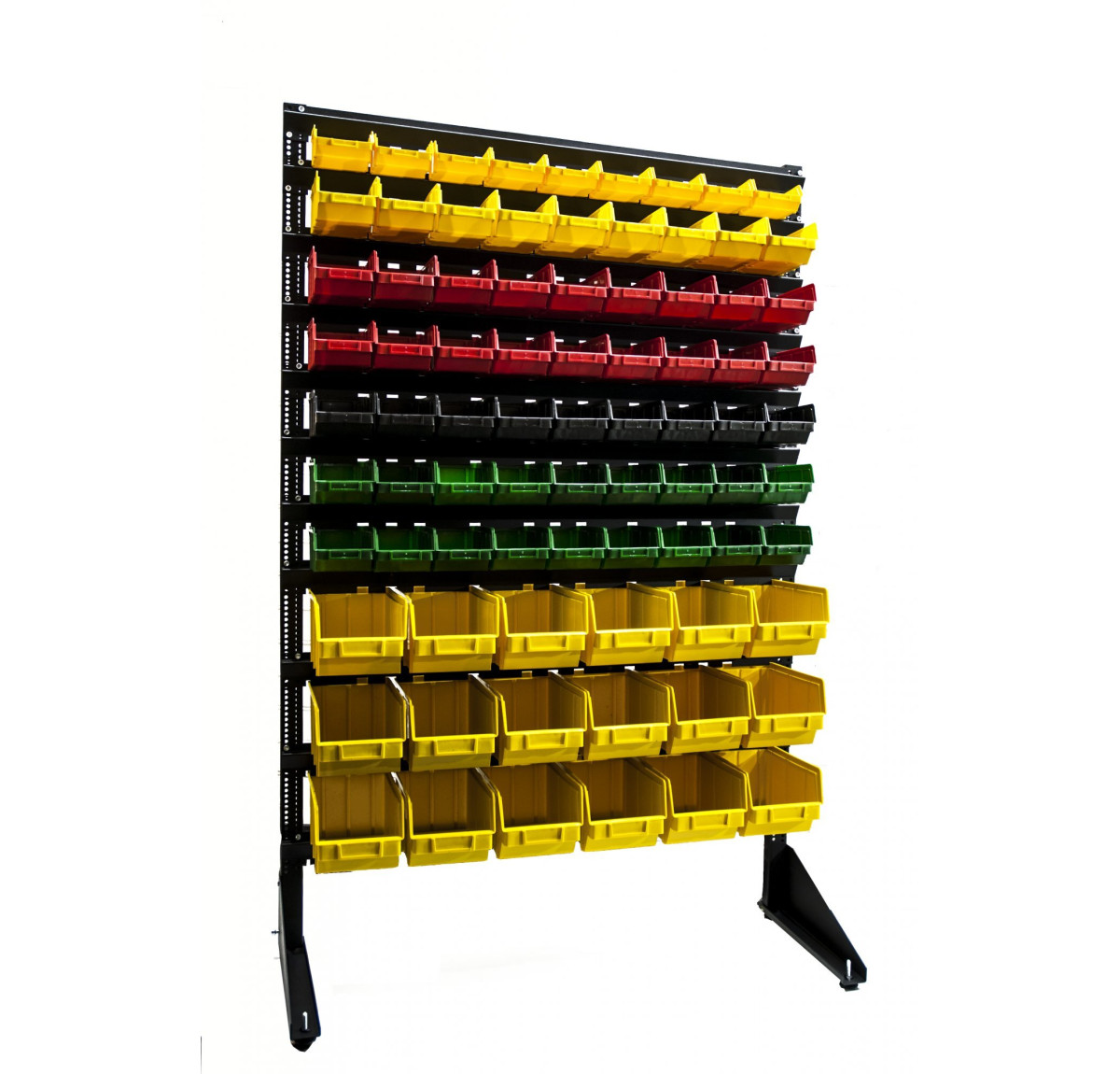 Стійка для металовиробів на 81 пластиковий ящик